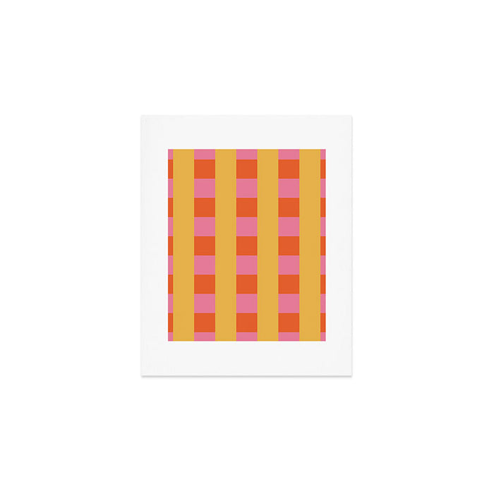 Playful Stripes in Bold Harmony Art Print Gallery Image 1