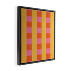 Playful Stripes in Bold Harmony Framed Canvas Print Gallery Image 2