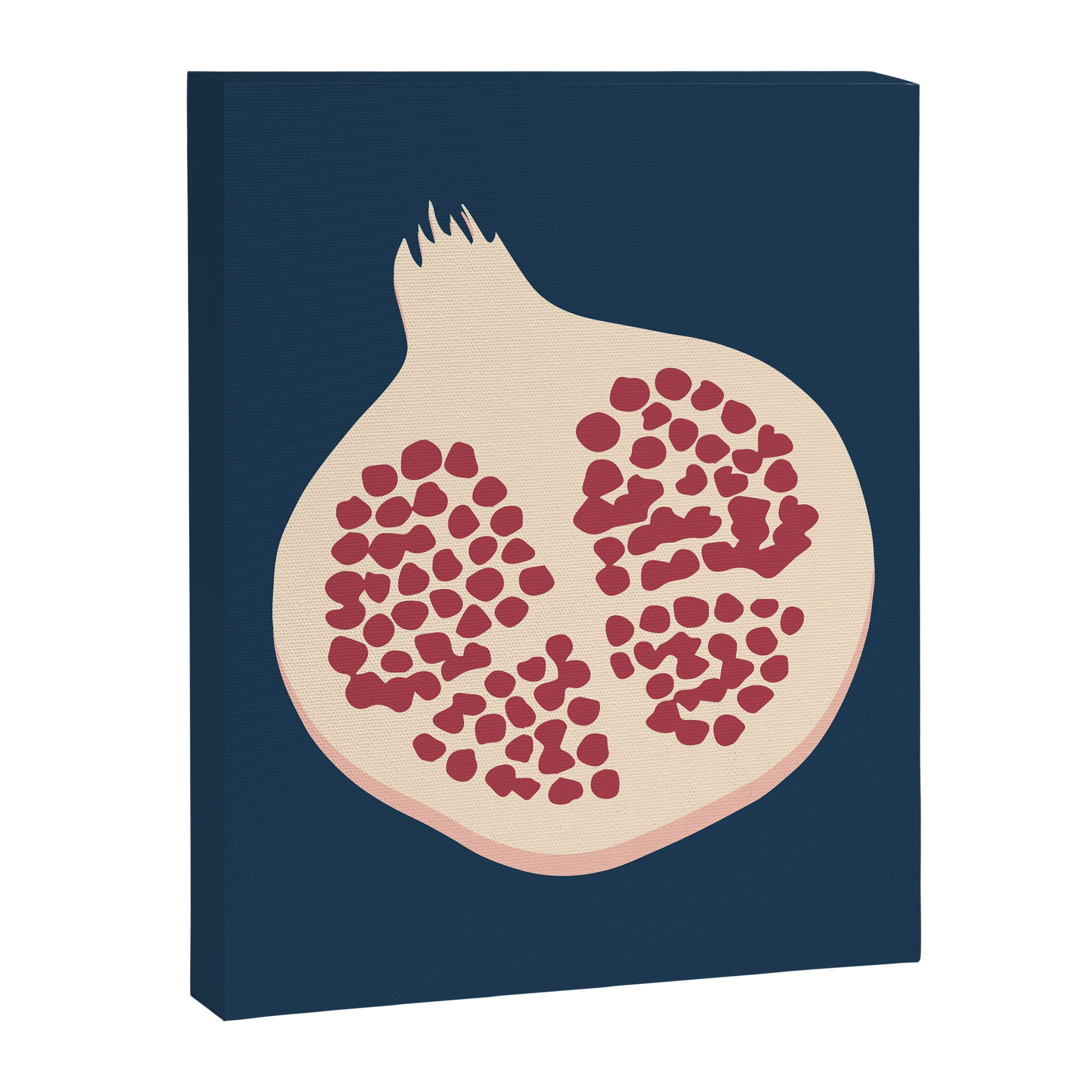 Pomegranate Fruit Navy Blue Canvas Print Gallery Image 8