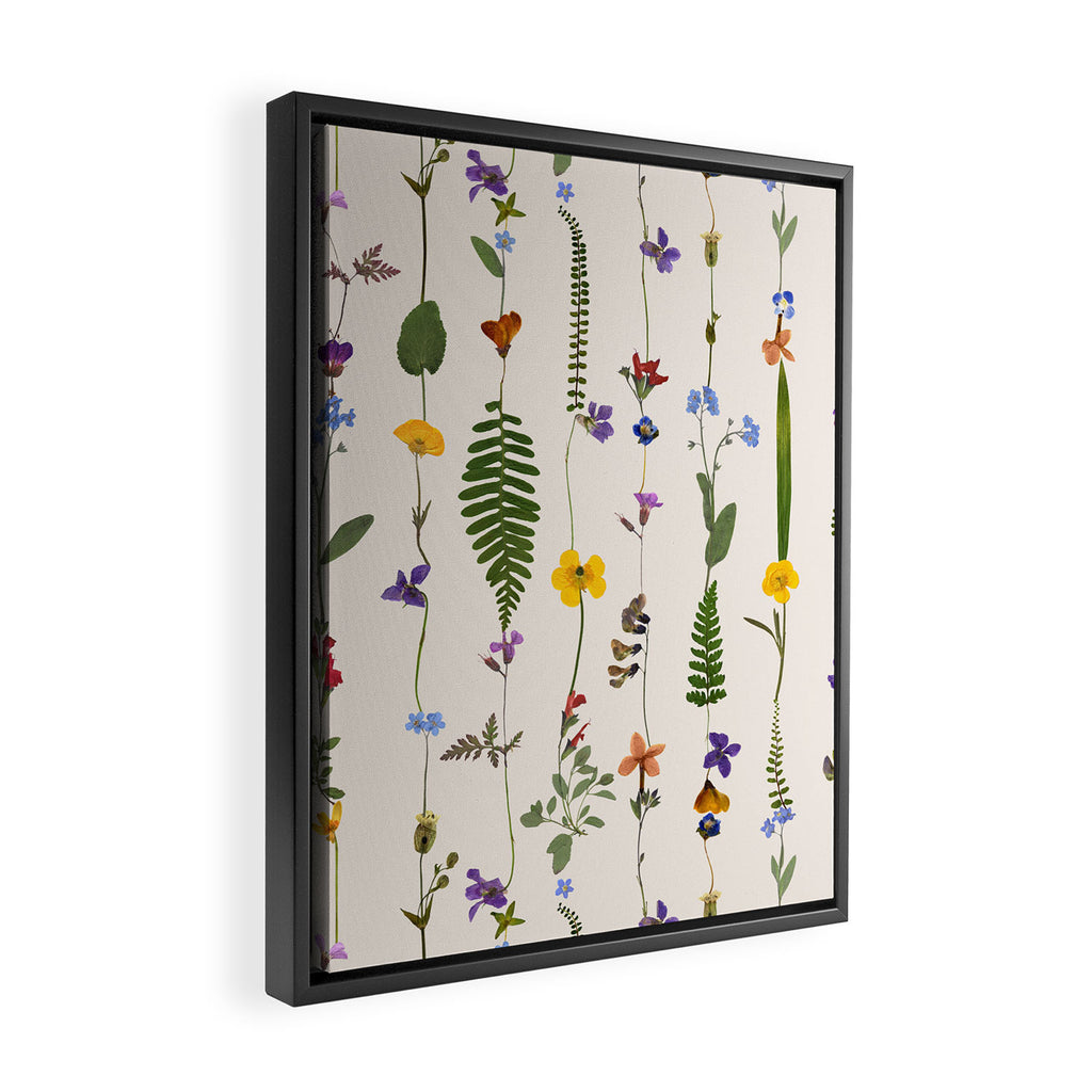 Pressed Florals Framed Canvas Print Gallery Image 2