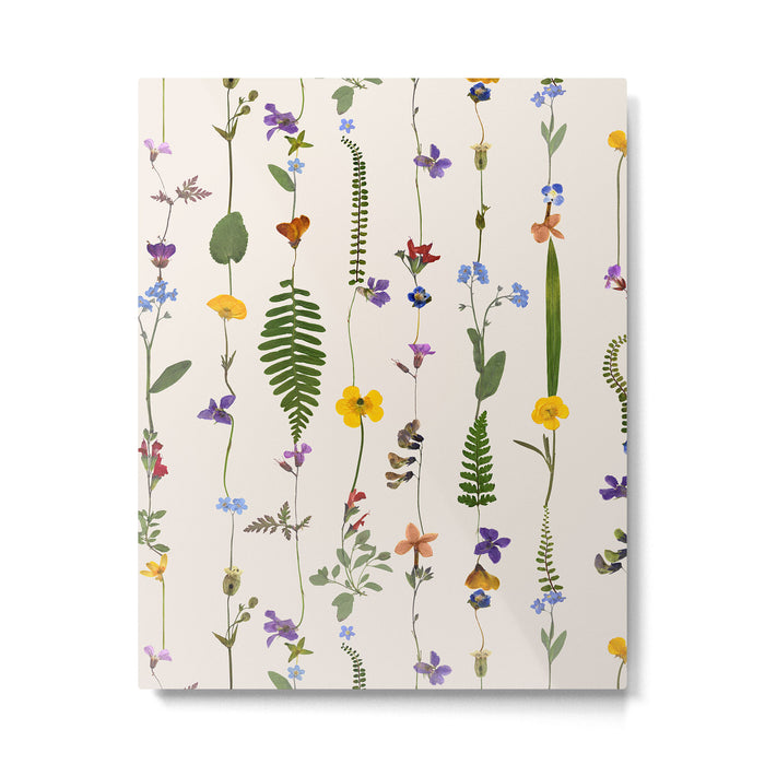 Pressed Florals Metal Print Gallery Image 1