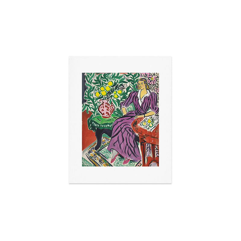 Purple Elegance in Garden Room Art Print Gallery Image 1