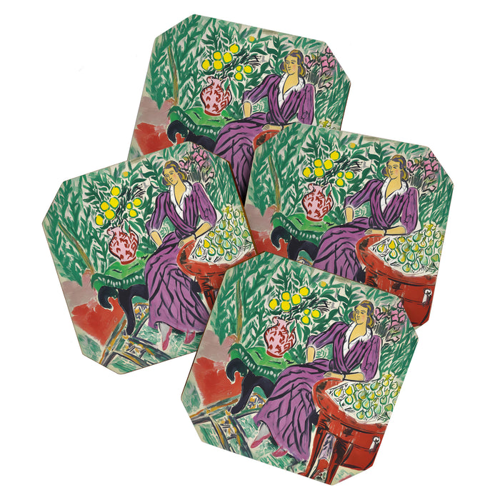 Purple Elegance in Garden Room Coaster Gallery Image 1