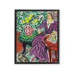 Purple Elegance in Garden Room Framed Canvas Print Gallery Image 6