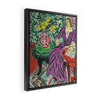 Purple Elegance in Garden Room Framed Canvas Print Gallery Image 2