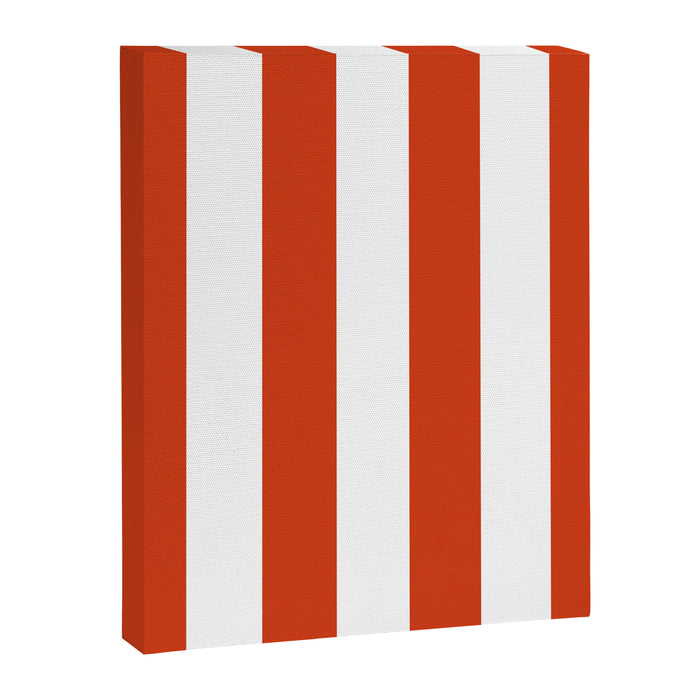 Red White Stripe - By The Seashore Canvas Print Gallery Image 1