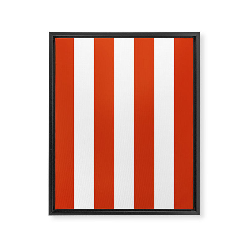 Red White Stripe - By The Seashore Framed Canvas Print Gallery Image 8