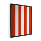 Red White Stripe - By The Seashore Framed Canvas Print Gallery Image 2