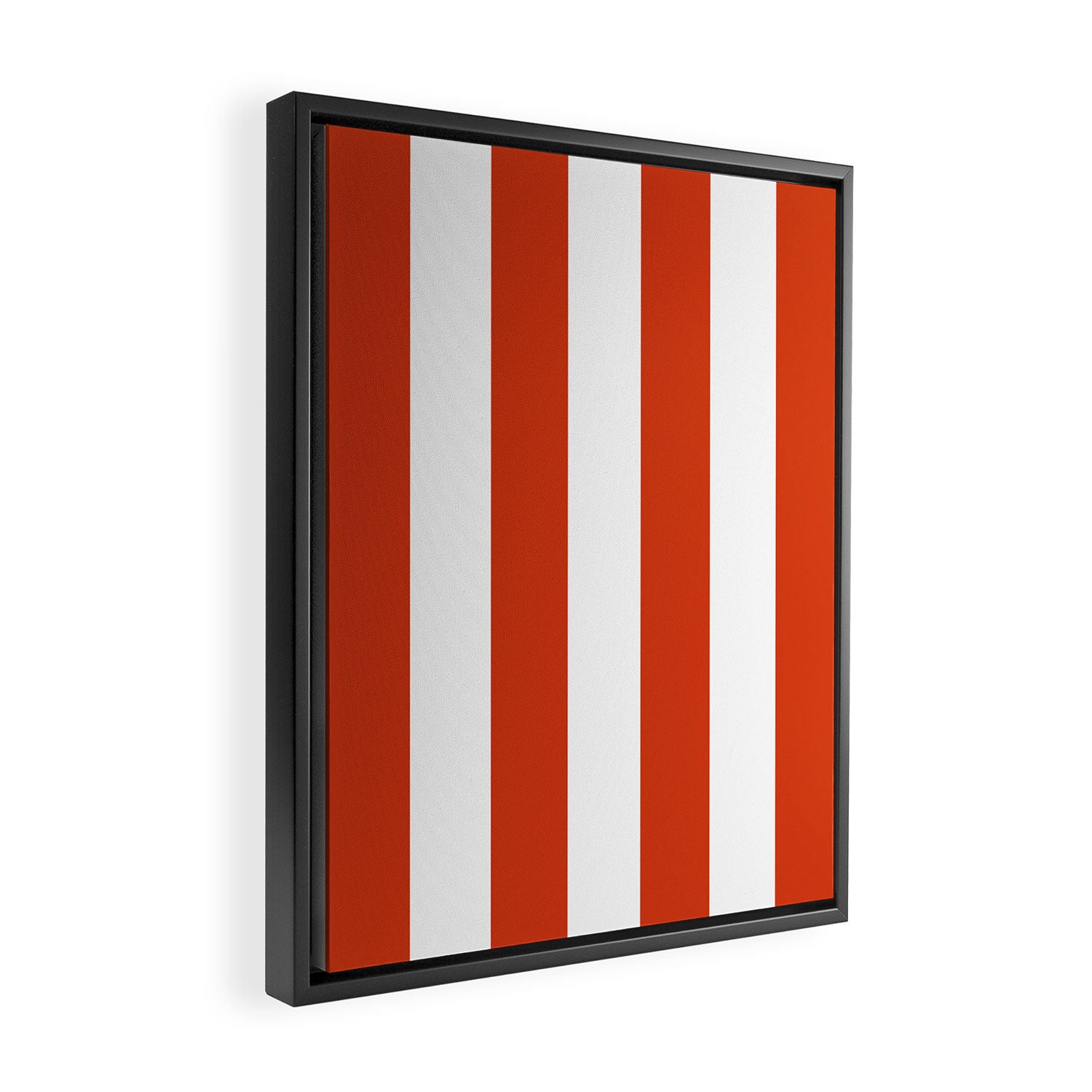 Red White Stripe - By The Seashore Framed Canvas Print Gallery Image 2