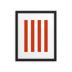 Red White Stripe - By The Seashore Framed Art Print Gallery Image 6