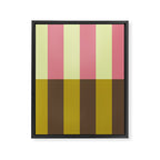 Retro Candy Stripe Pattern Framed Canvas Print Gallery Image 8