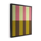 Retro Candy Stripe Pattern Framed Canvas Print Gallery Image 2