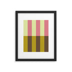 Retro Candy Stripe Pattern Framed Art Print Gallery Image 6