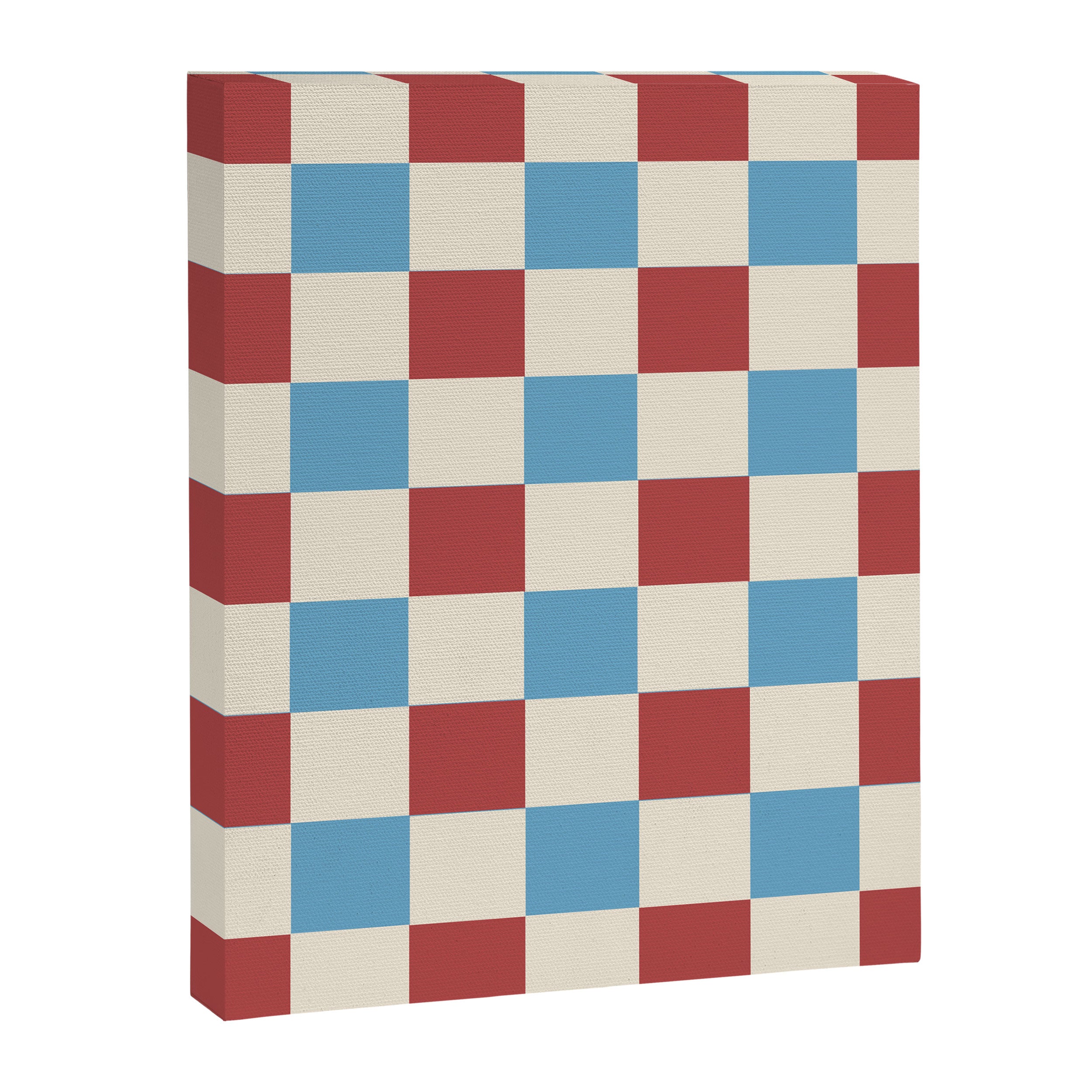 Retro Checkerboard Pattern - Cozy Heirloom Canvas Print Gallery Image 8