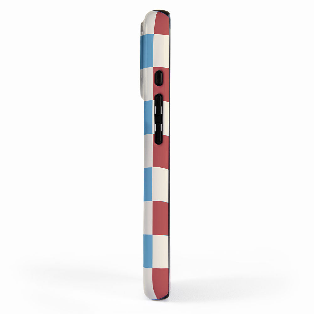 Retro Checkerboard Pattern - Cozy Heirloom iPhone Case Gallery Image 2