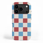 Retro Checkerboard Pattern - Cozy Heirloom iPhone Case Gallery Image 1