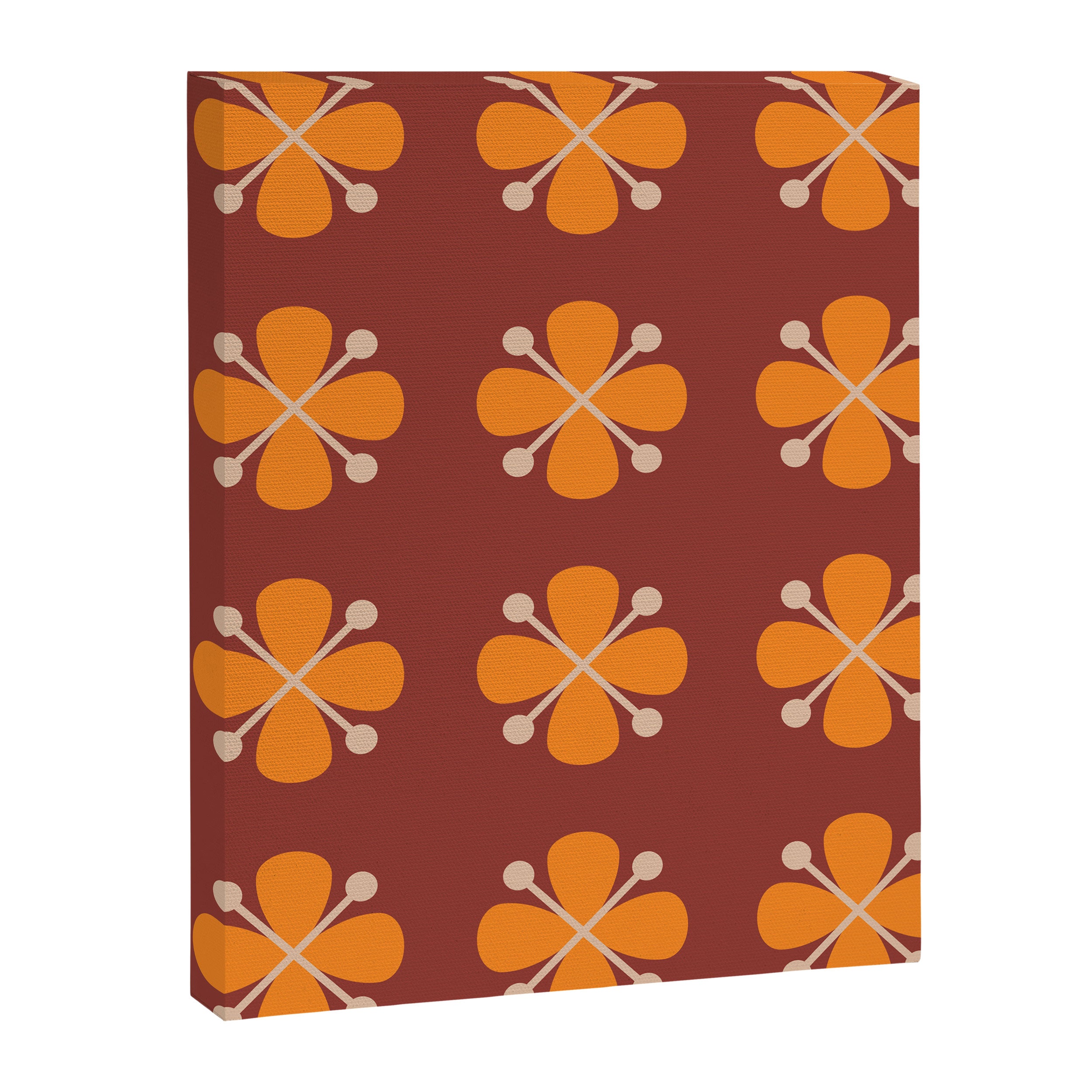 Retro Floral Burst Canvas Print Gallery Image 8