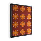 Retro Floral Burst Framed Canvas Print Gallery Image 2