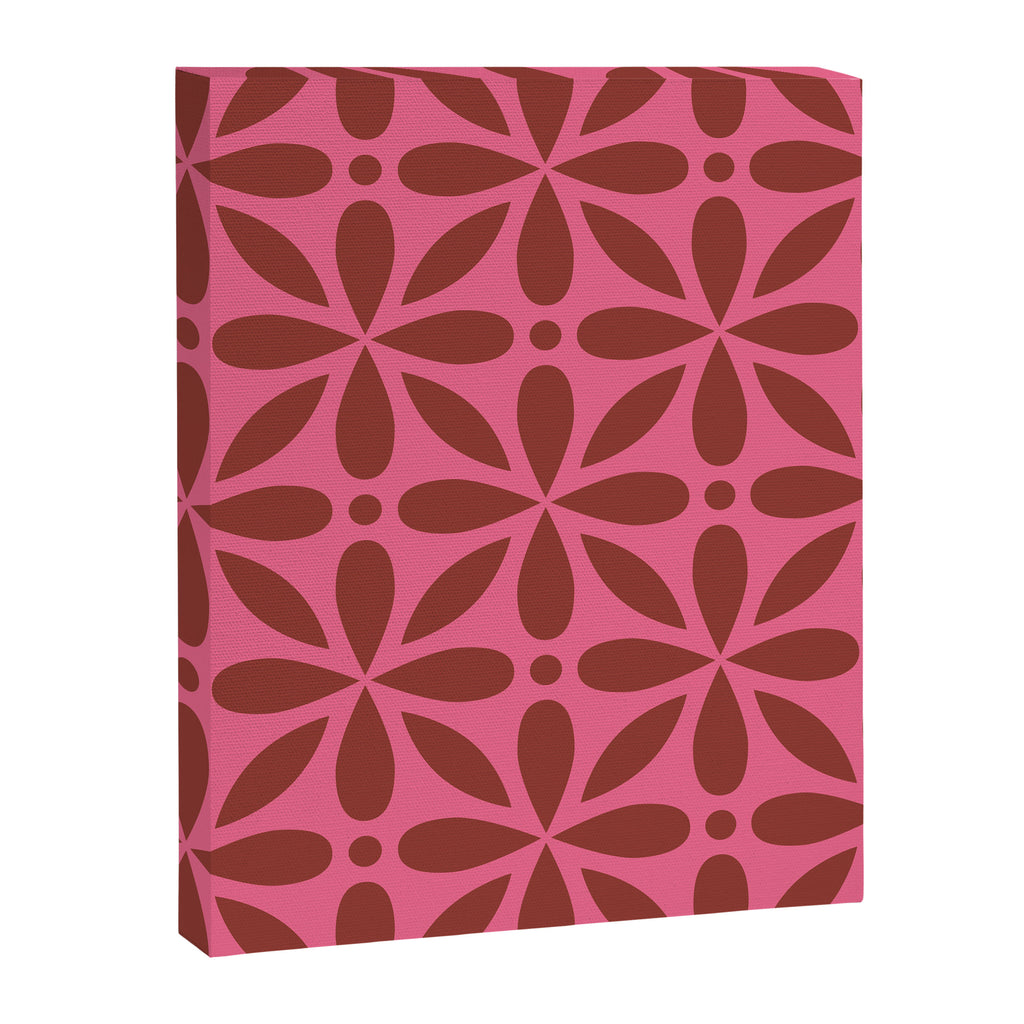 Retro Floral Geometric Pattern Canvas Print Gallery Image 8