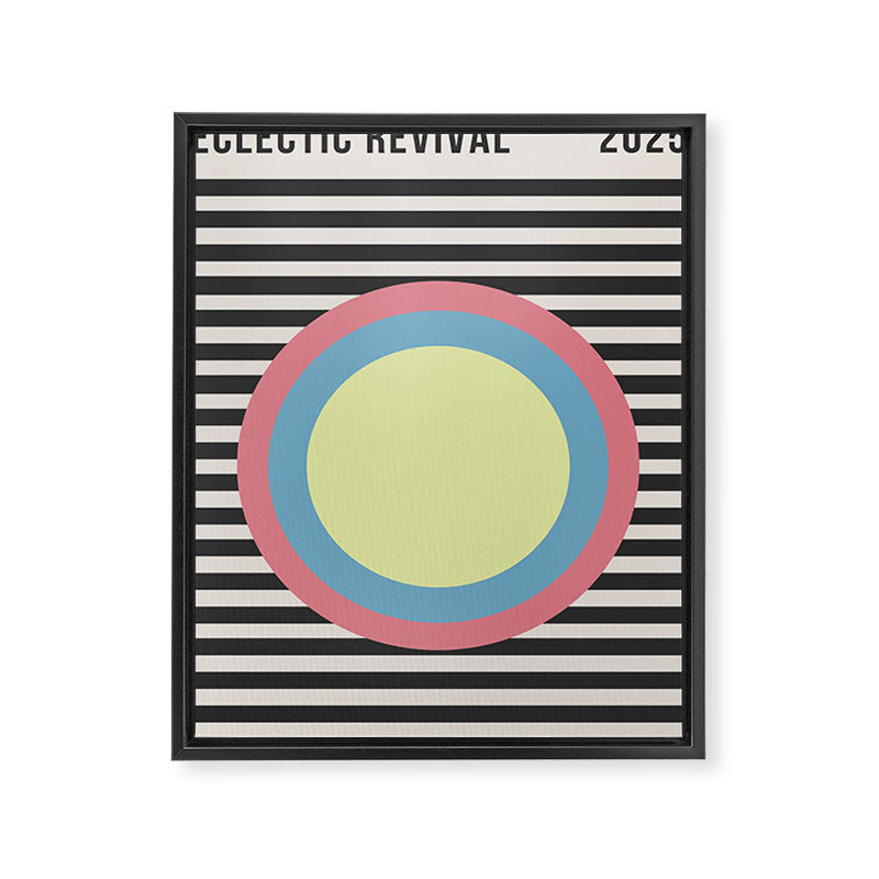 Retro Fusion Eclectic Revival Framed Canvas Print Gallery Image 6