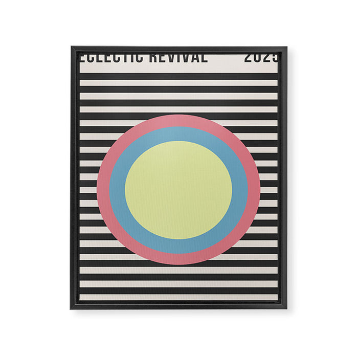 Retro Fusion Eclectic Revival Framed Canvas Print Gallery Image 1