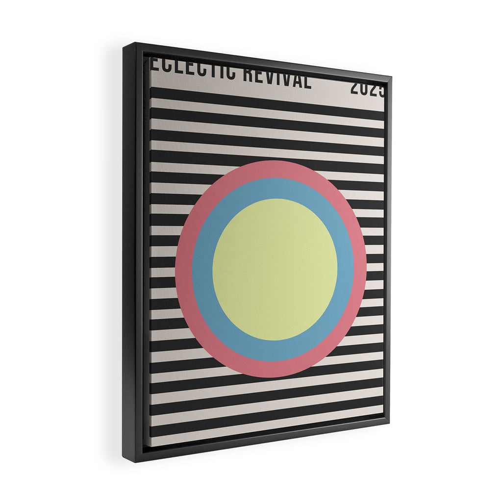Retro Fusion Eclectic Revival Framed Canvas Print Gallery Image 2