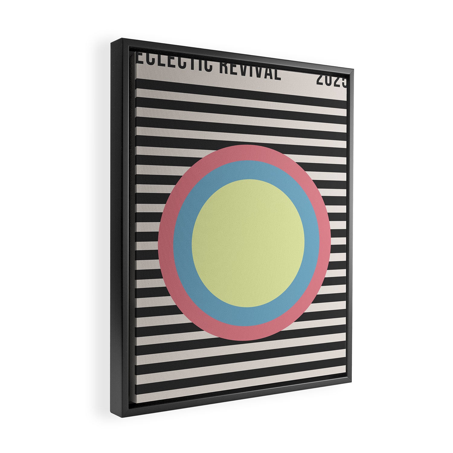 Retro Fusion Eclectic Revival Framed Canvas Print Gallery Image 2
