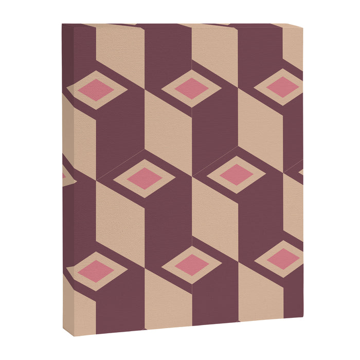 Retro Geometric Bloom Revival Canvas Print Gallery Image 1