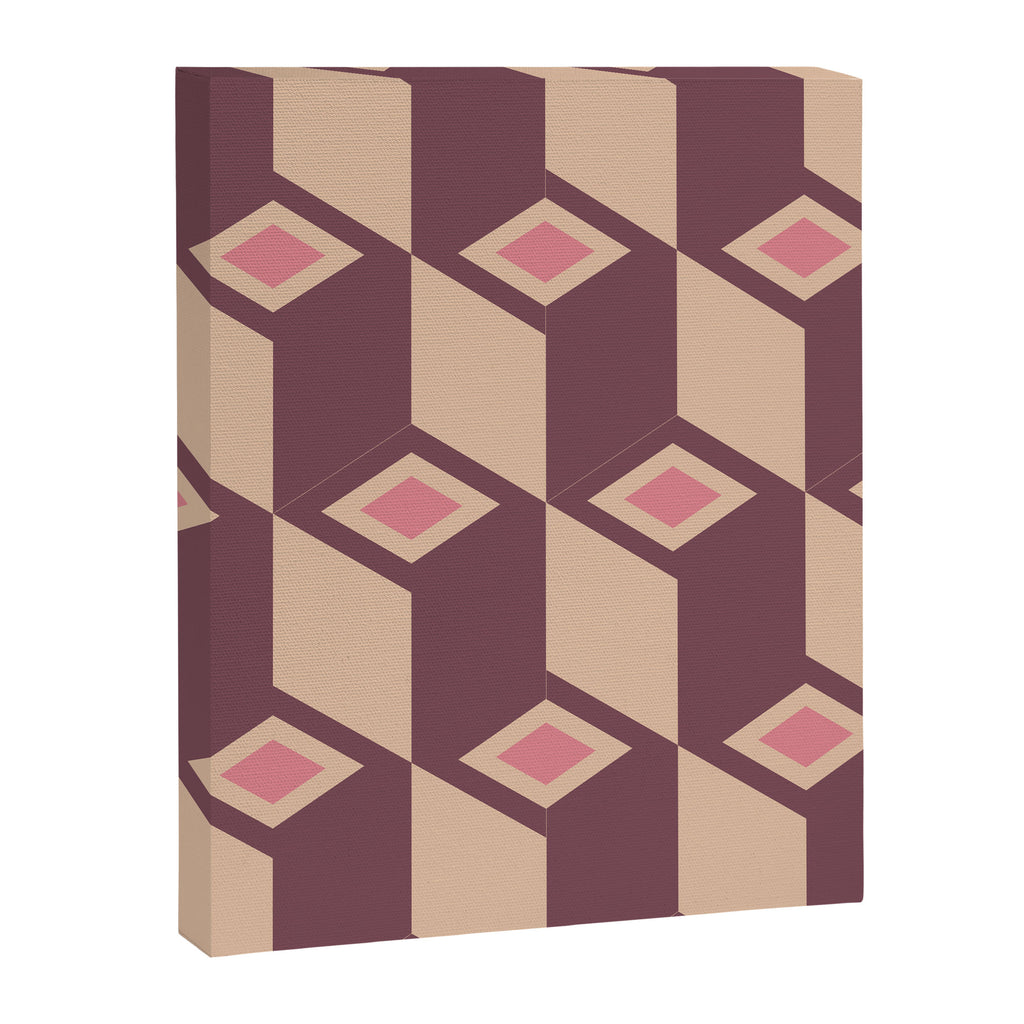 Retro Geometric Bloom Revival Canvas Print Gallery Image 8