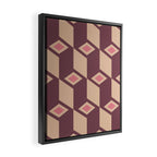 Retro Geometric Bloom Revival Framed Canvas Print Gallery Image 2