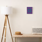 Retro Geometric Circle Grid Canvas Print Gallery Image 2