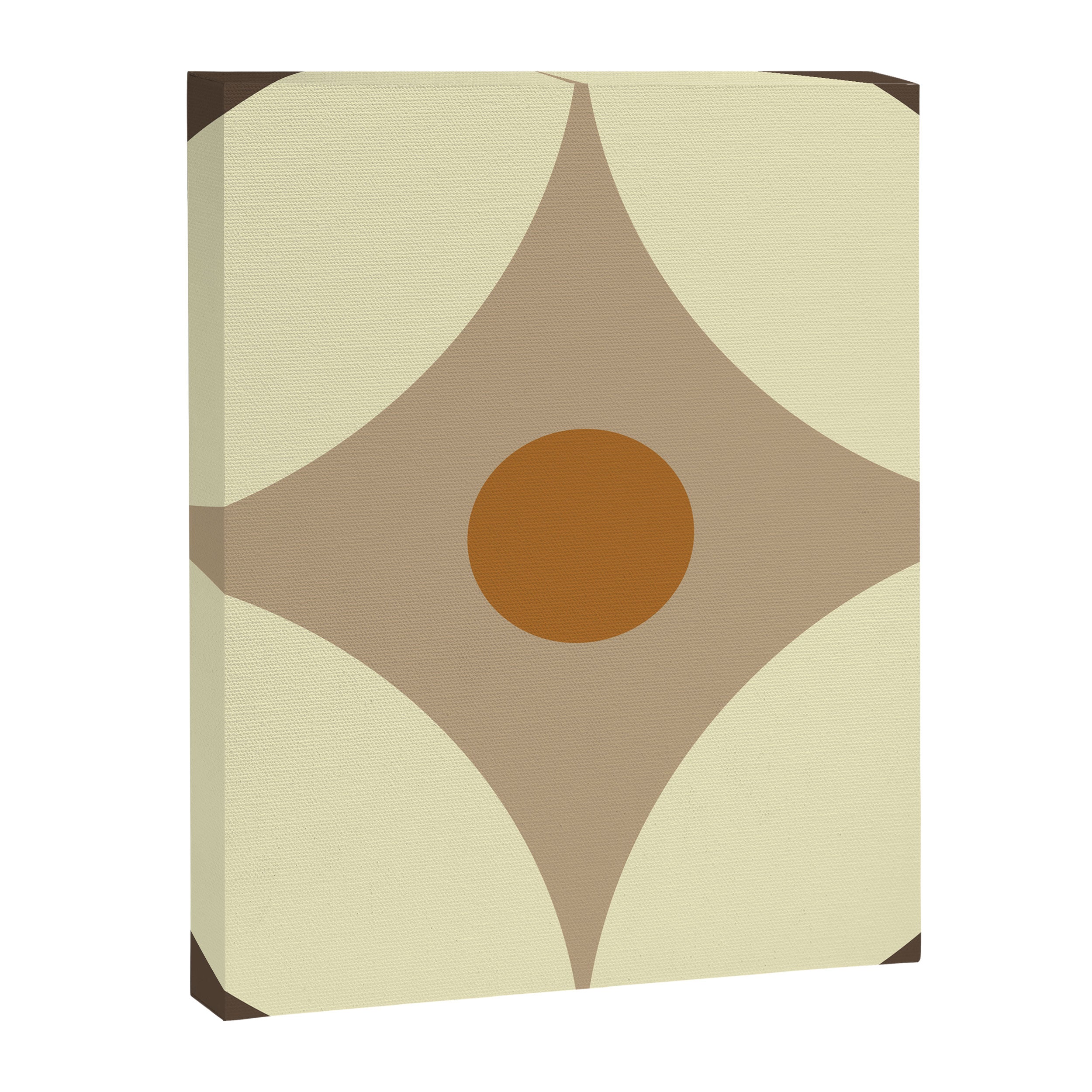 Retro Geometric Circle Pattern Canvas Print Gallery Image 8