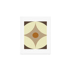 Retro Geometric Circle Pattern Art Print Gallery Image 1
