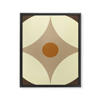 Retro Geometric Circle Pattern Framed Canvas Print Gallery Image 8