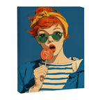 Retro Pop Lollipop Girl Canvas Print Gallery Image 6