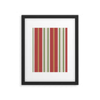 Retro Striped Color Harmony Framed Art Print Gallery Image 6