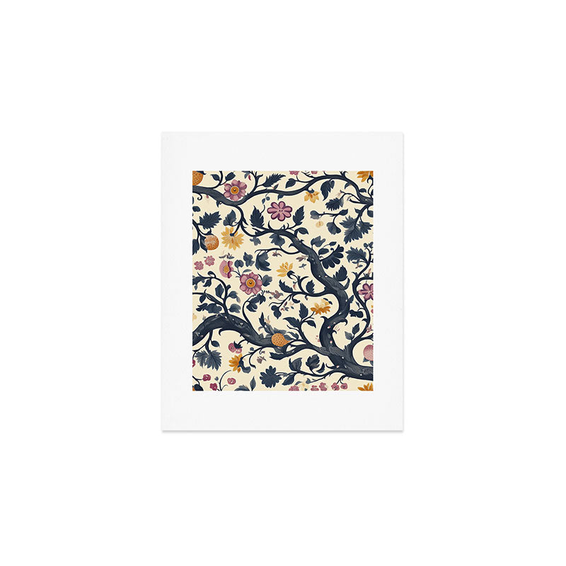 Romantic Botanica Autumn Whimsy Art Print Gallery Image 1