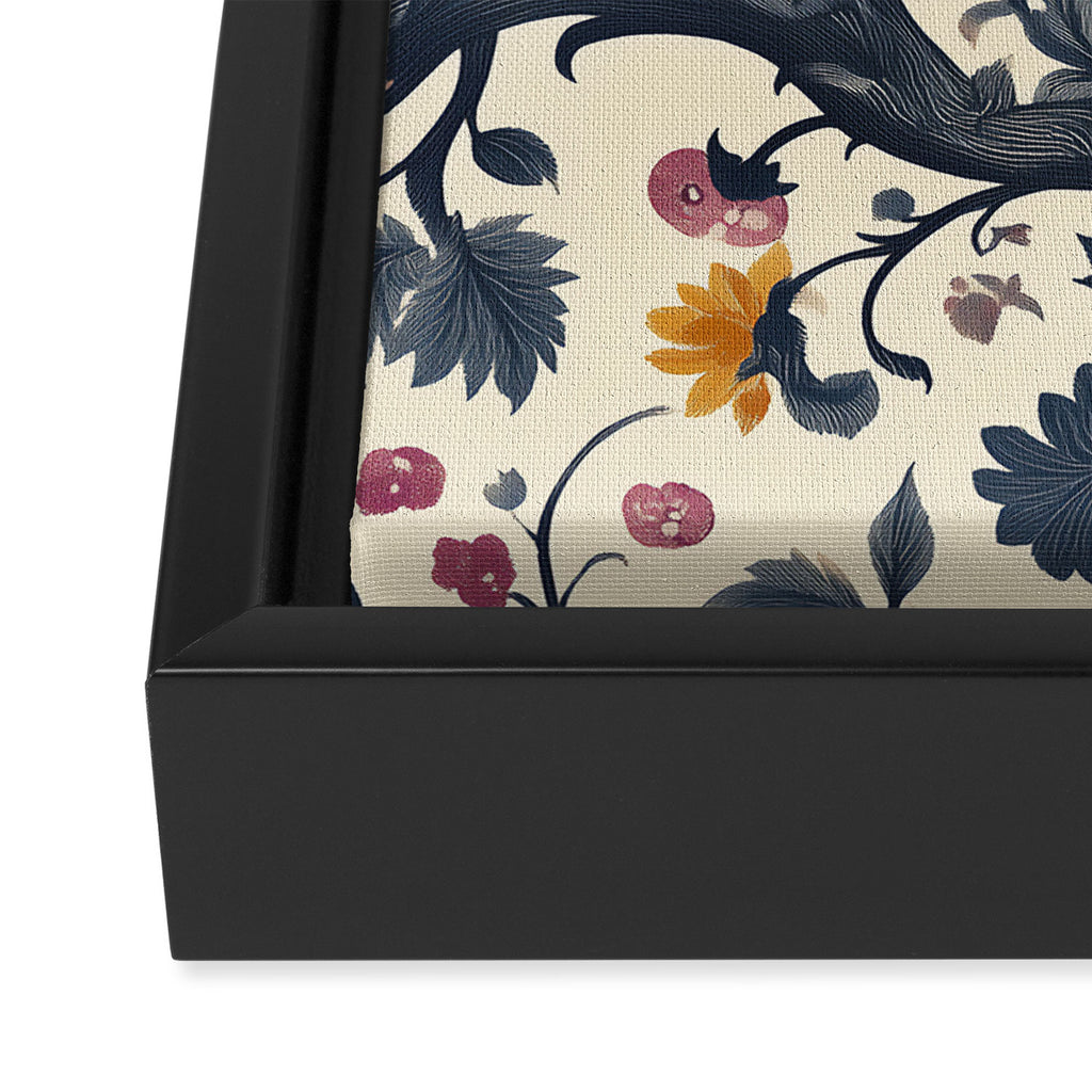 Romantic Botanica Autumn Whimsy Framed Canvas Print Gallery Image 3