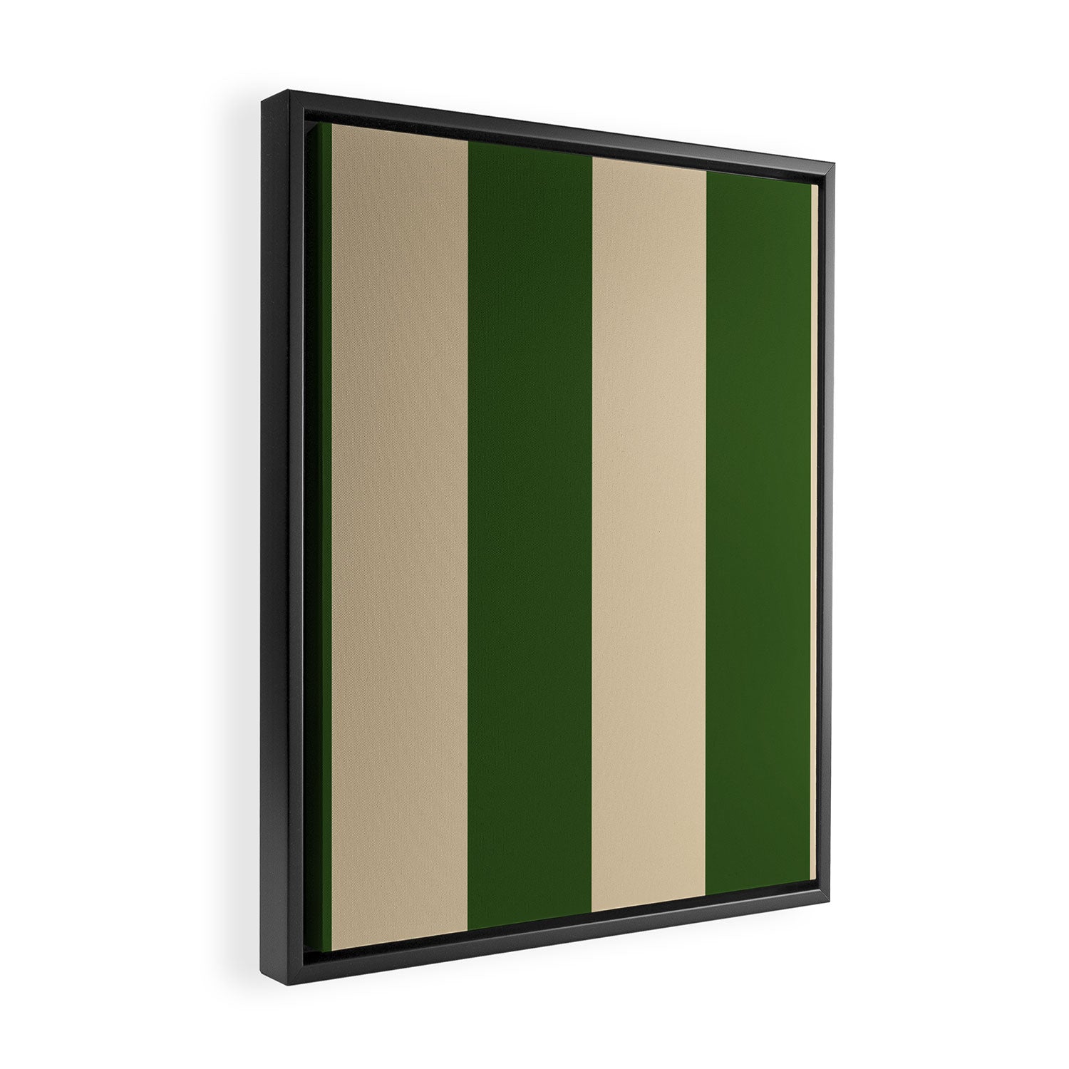 Sawdust and Pine Striped Harmony Framed Canvas Print Gallery Image 2