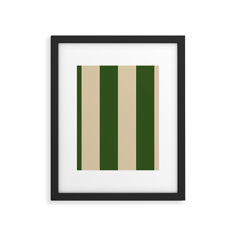 Sawdust and Pine Striped Harmony Framed Art Print Gallery Image 6