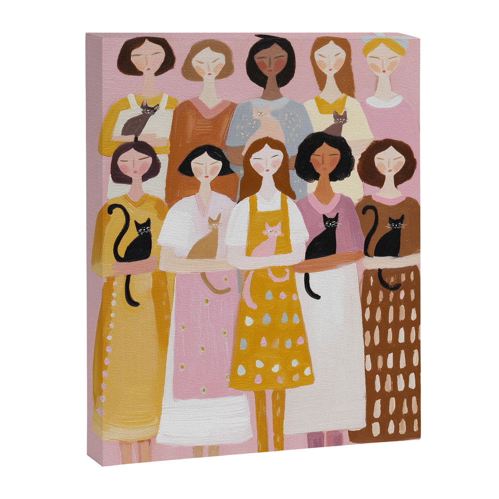 Sisterhood of Cat Lovers Canvas Print Gallery Image 6