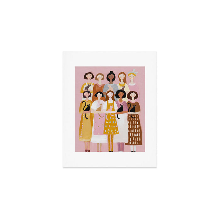 Sisterhood of Cat Lovers Art Print Gallery Image 1