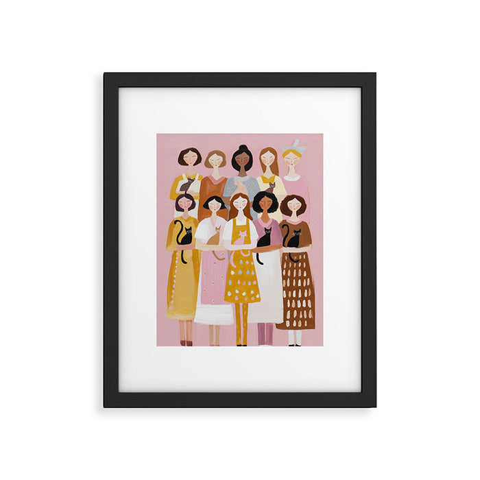 Sisterhood of Cat Lovers Framed Art Print Gallery Image 1
