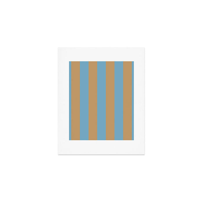 Sky Blue Taffy Stripes Art Print Gallery Image 1