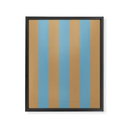 Sky Blue Taffy Stripes Framed Canvas Print Gallery Image 8