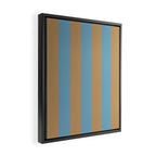 Sky Blue Taffy Stripes Framed Canvas Print Gallery Image 2