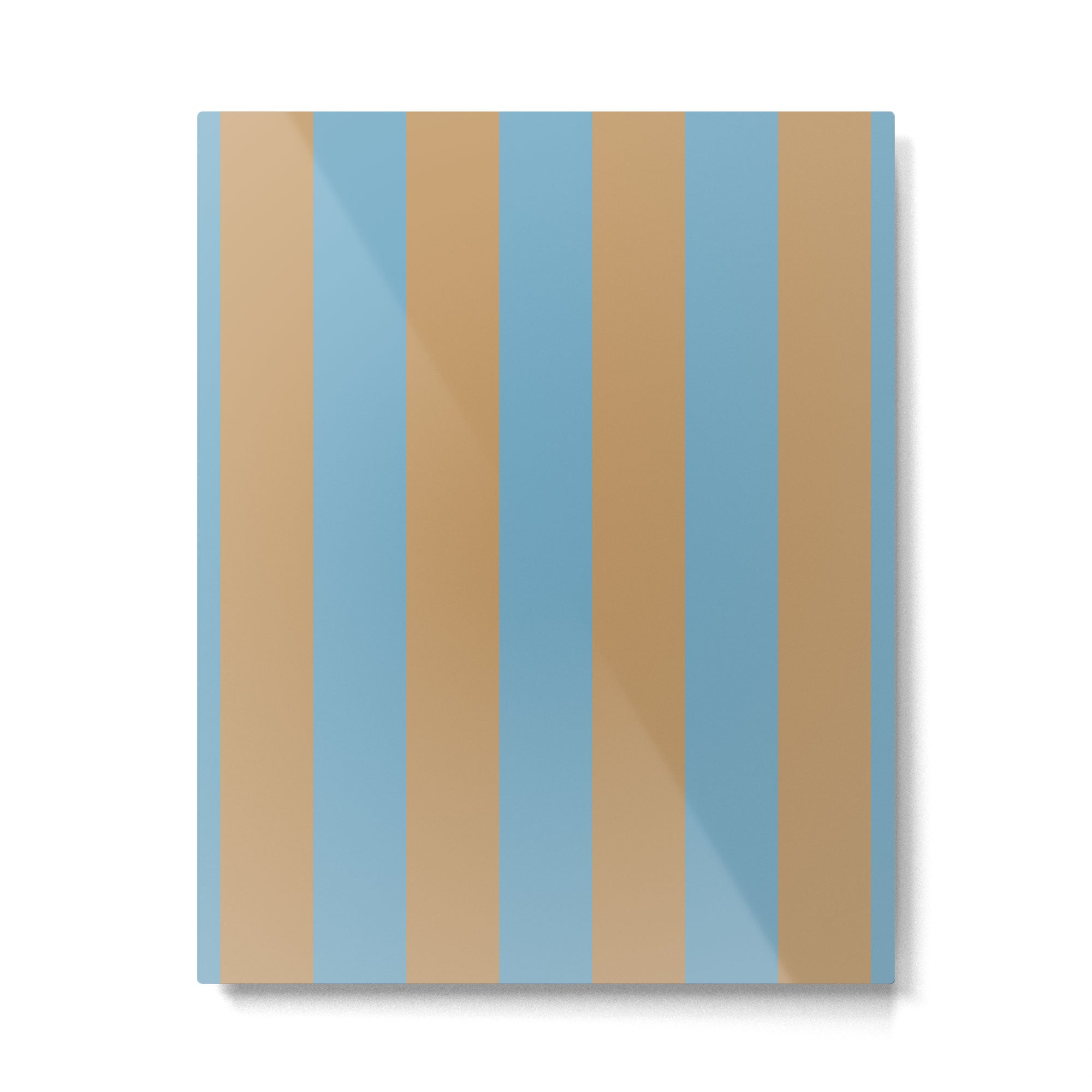 Sky Blue Taffy Stripes Metal Print Gallery Image 6