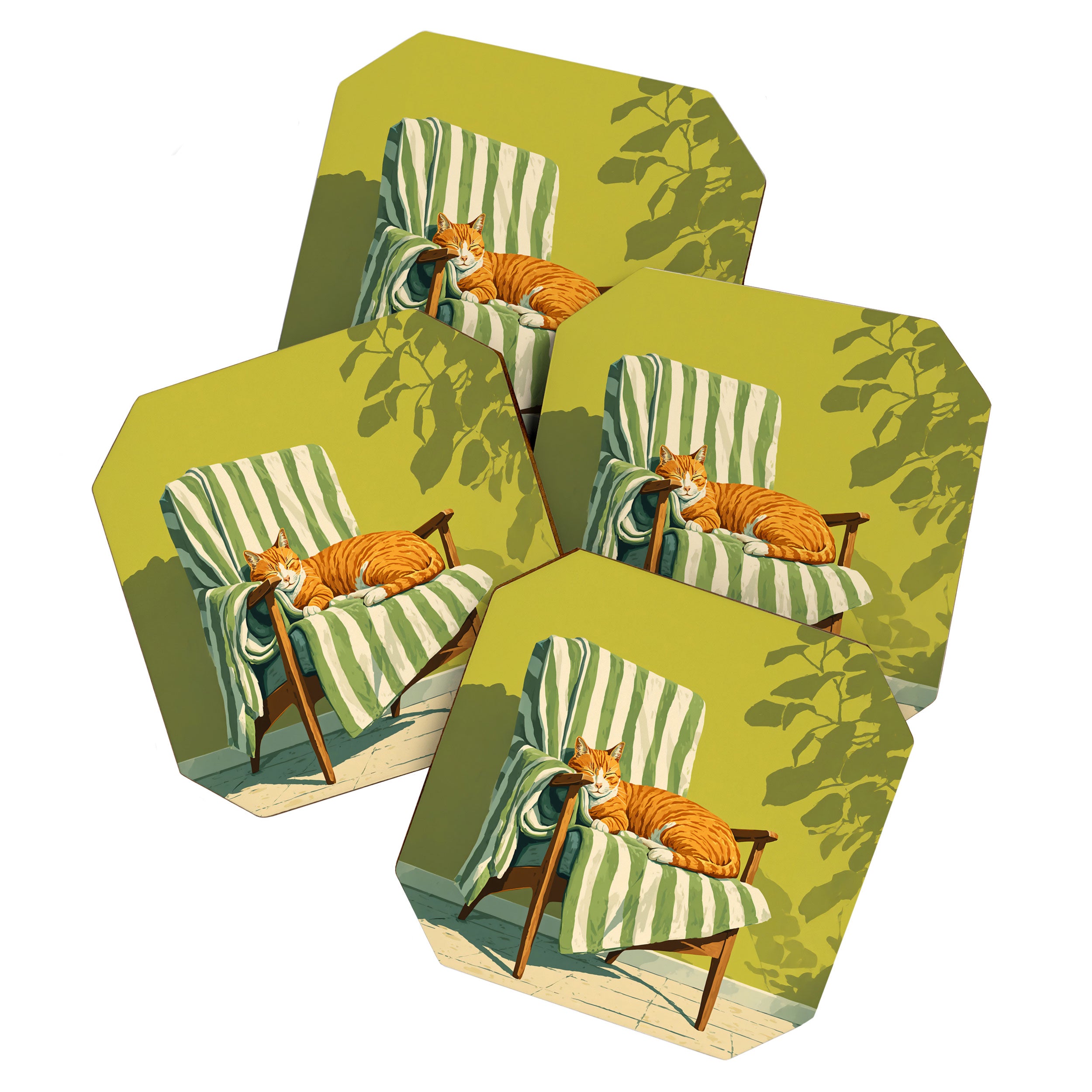 Sleeping Ginger Cat Sunshine Coaster Gallery Image 1