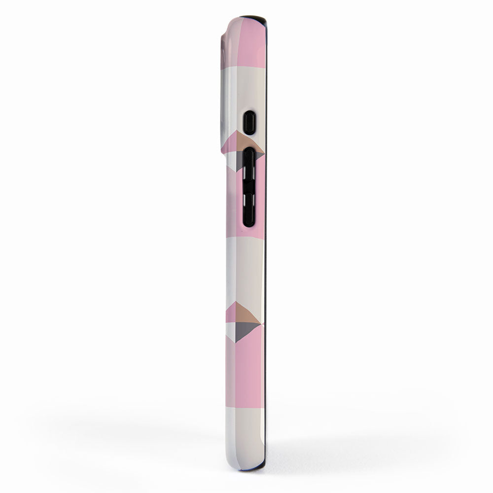 Soft Geometric Blush Pattern iPhone Case Gallery Image 2