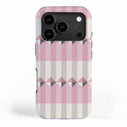 Soft Geometric Blush Pattern iPhone Case Gallery Image 1